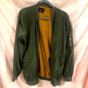 Active USA Lightweight Green Bomber Jacket